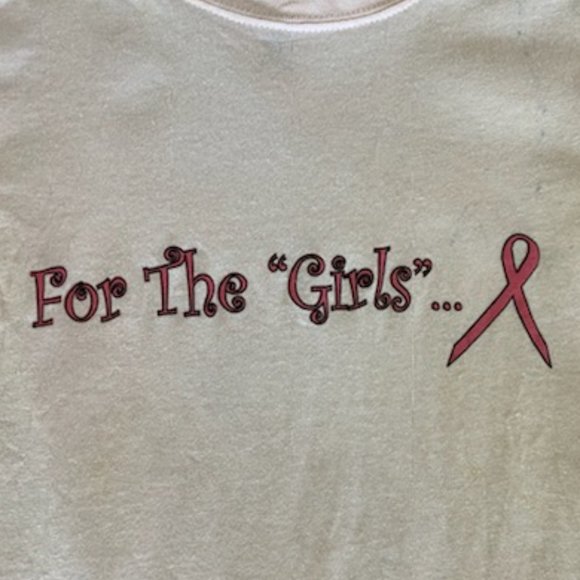 FOR THE GIRLS * Light PINK ~Cap Sleeve~ BREAST CANCER Pink Ribbon TEE-SHIRT S M - Picture 2 of 5